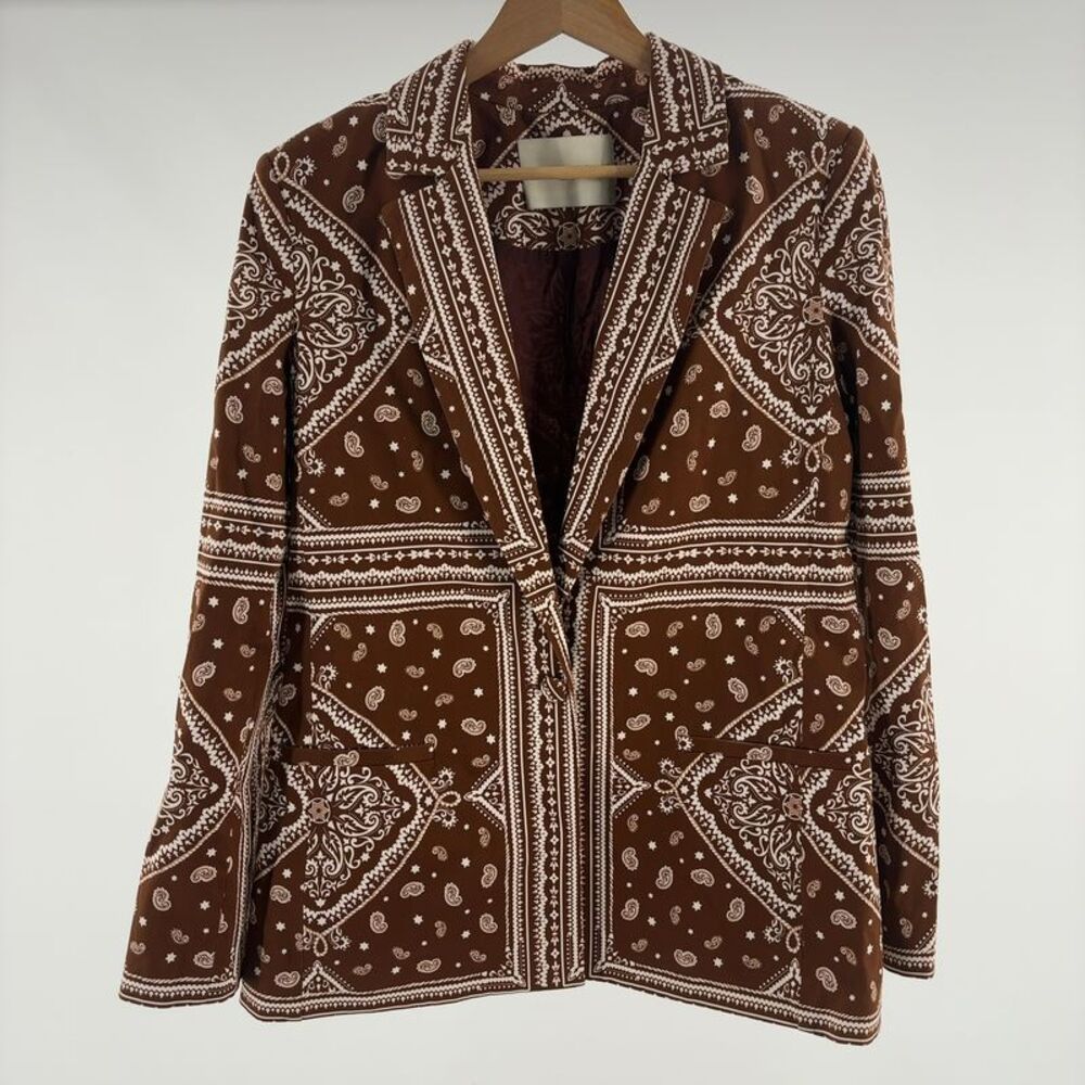 Amanda Uprichard Patterned Mini Skirt with Jacket